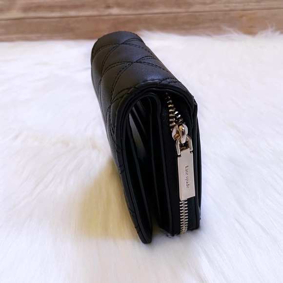 Kate Spade Natalia Small Zip Around Quilted Wallet - Picture 7 of 9